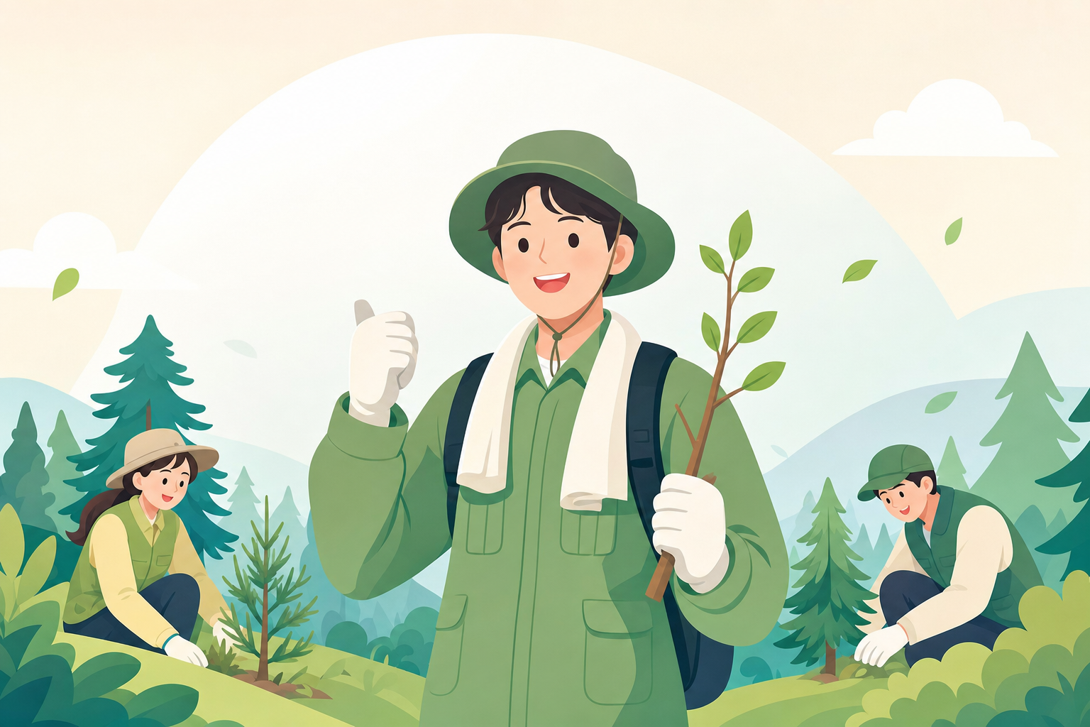 2026 공공산림가꾸기 신청 총정리 | 일당 최대 90,560원 관련 일러스트 (hero)