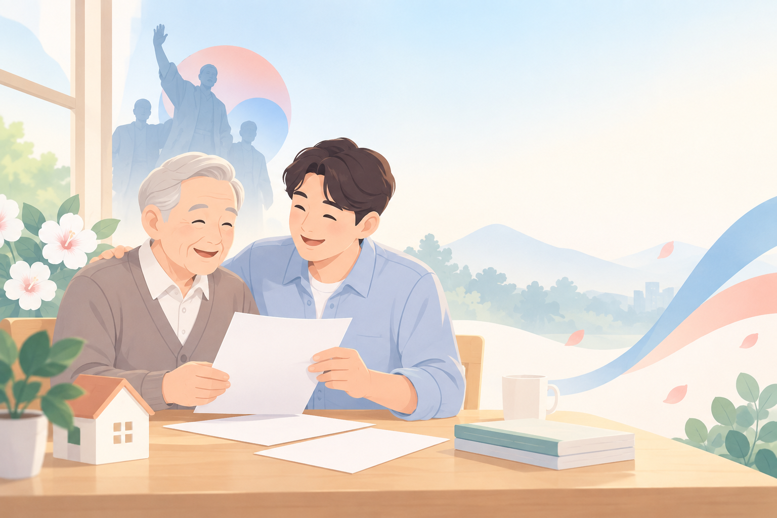 2026 독립유공자 손자녀 가계지원비 신청 방법 총정리 관련 일러스트 (hero)