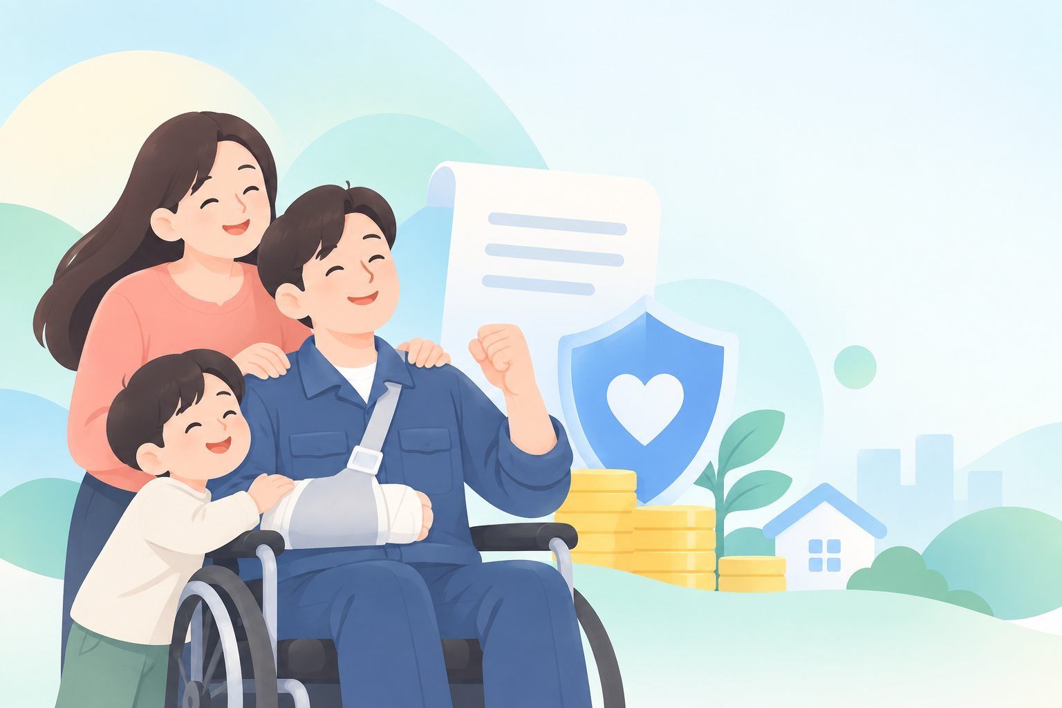 2026 산재근로자 생활안정자금융자 신청 방법 총정리 관련 일러스트 (hero)